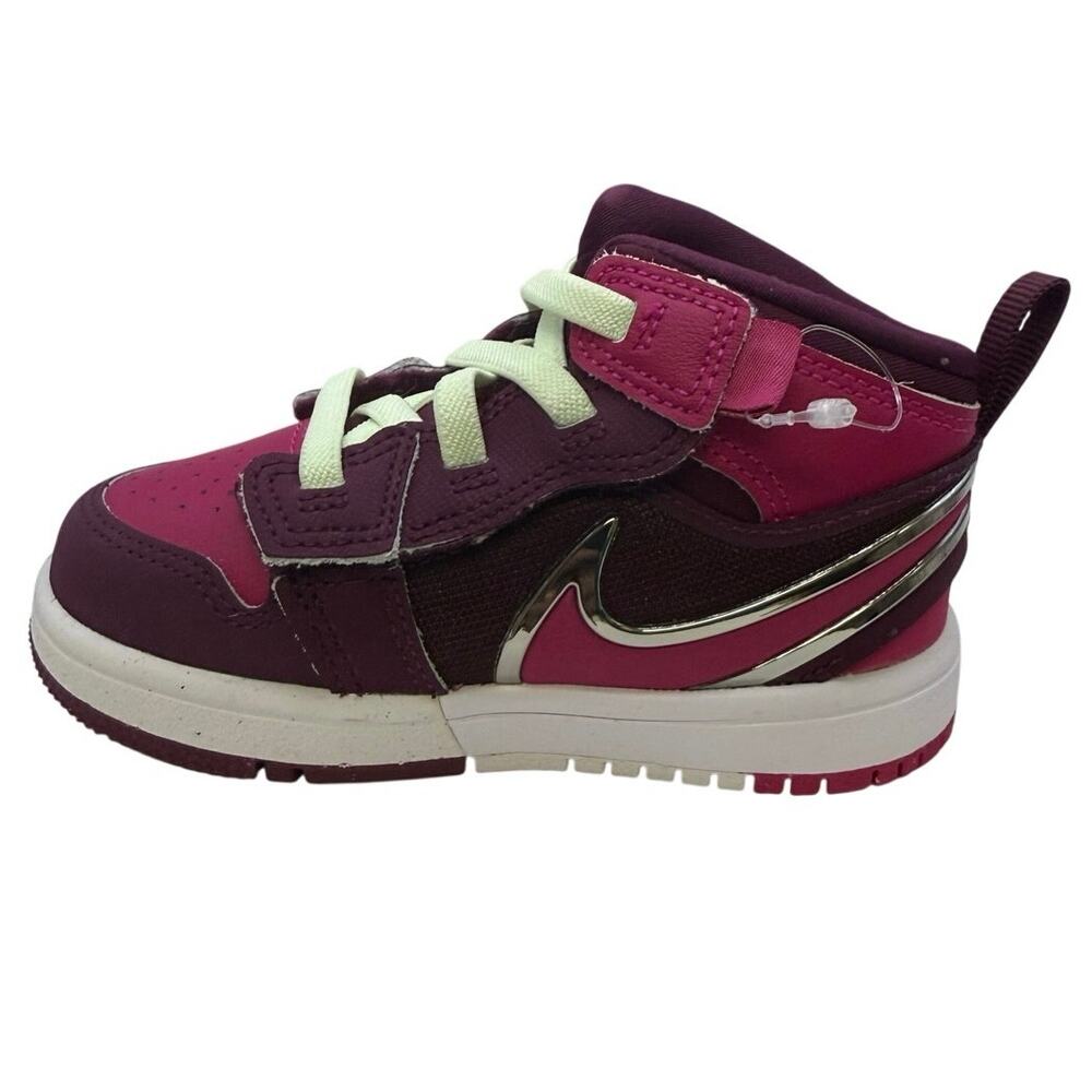 JORDAN 1 MID RM EASYON (TD) 7C | Bordeaux\Active Pink White
